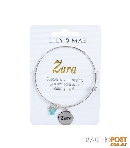 Personalised Bangle with Charm â Zara