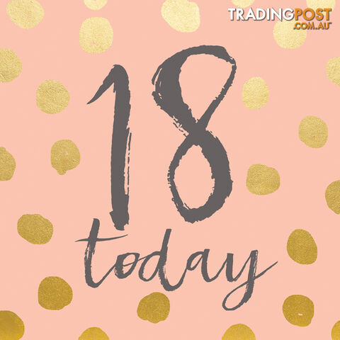 Classic Piano 18 Birthday Card - 18 Today