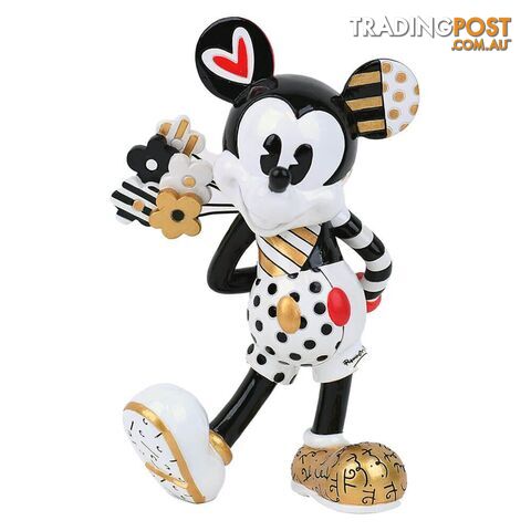Disney by Britto Midas Mickey Mouse Large Figurine, 20cm Height - Disney by Britto - 028399318759
