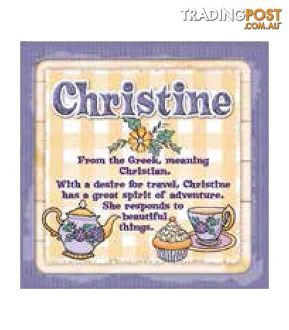 Personalised Cuppa Coasters - Christine