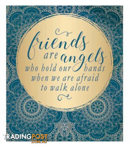 You Are An Angel Large Greeting Card - Friends Are Angels