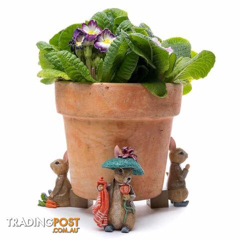 Potty Feet: Beatrix Potter Set of 3 Benjamin - Jardinopia Garden Decor - 5060733451420