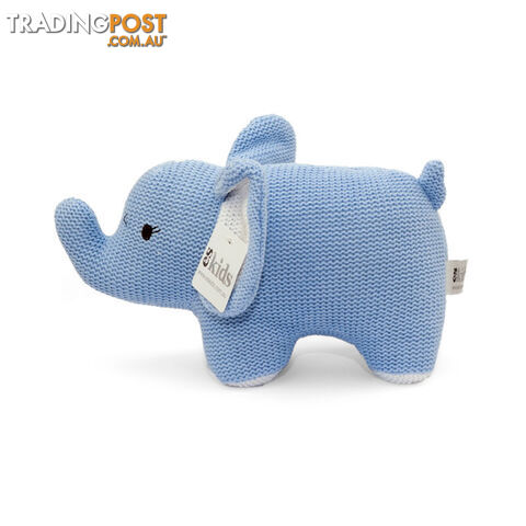 ES Kids - Blue Knitted Elephant Rattle