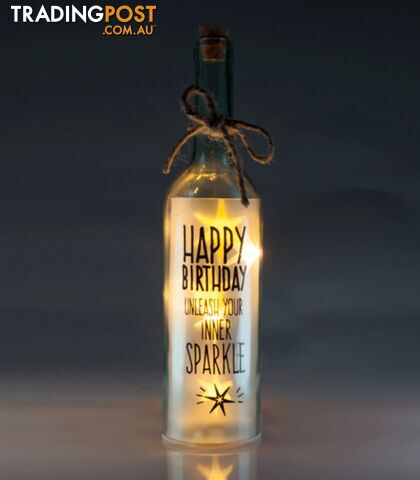 Birthday Wishlight Bottle - Happy Birthday Unleash Your Inner Sparkle