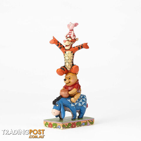 Disney Traditions - 25.5cm/8.1" Eeyore Pooh Tigger Piglet, Built By Friendship - 045544890335