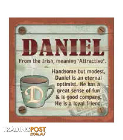 Personalised Cuppa Coasters - Daniel