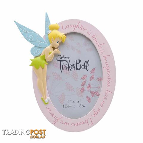 TINKER BELL: RESIN OVAL PHOTO FRAME - Disney Gifts - 5017224916357