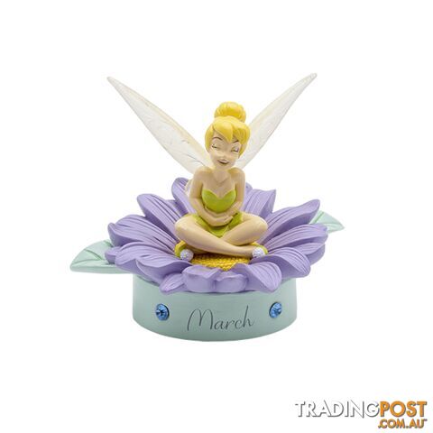 TINKER BELL: BIRTHSTONE SCULPTURE - MARCH - Disney Gifts - 5017224916487