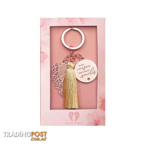 You Are An Angel Tassel Keychain - Be The Reason - The Aird Group -...