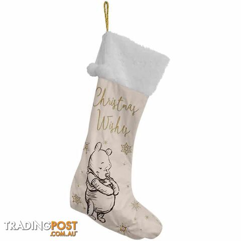 Disney Christmas - Velvet Stocking Winnie The Pooh - Widdop - 5017224904798