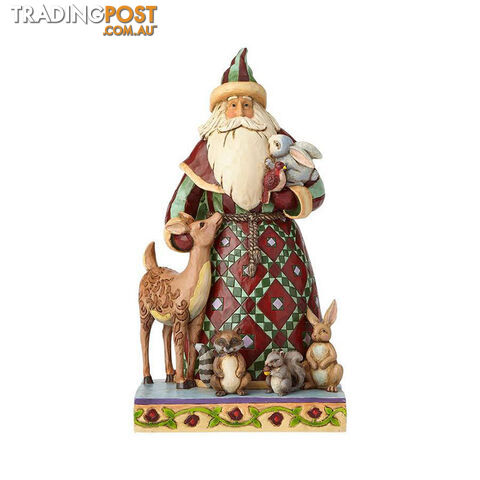 Heartwood Creek - Santa With Woodland Animal Figurine