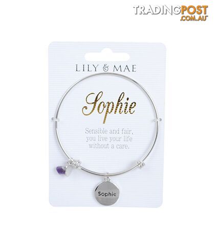 Personalised Bangle with Charm â Sophie
