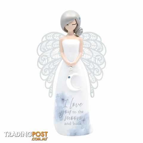 You Are An Angel Figurine -Â I love you to the moon and back - You Are An Angel - 9316188089982