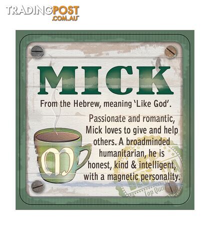 Personalised Cuppa Coasters - Mick