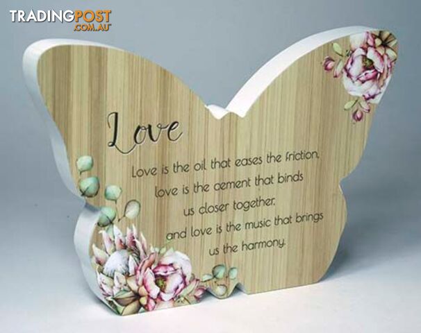 Bunch Of Joy Butterfly Plaque Love