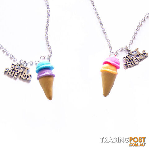 Make Your Own BFF Necklaces Ice Cream Daze - Huckleberry - 9354901010615