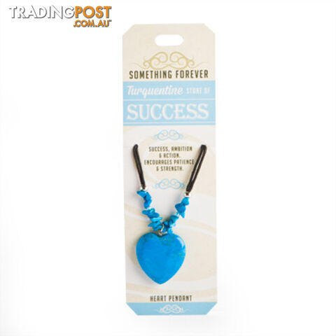 Something Forever â Turquentine Heart Pendant â Stone of Success