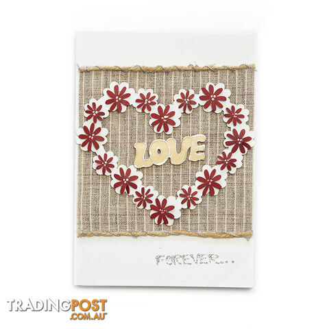 Handcrafted Greeting Card - Love Forever 14 x 19 cm - Duc Quyen - 8935086010037