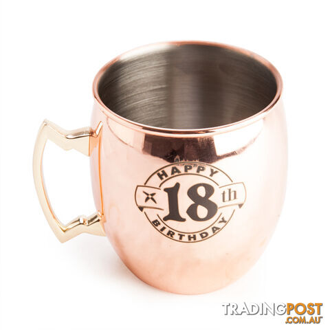 18th Moscow Mule Copper Mug - "Happy 18th Birthday"
