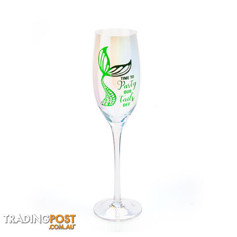 Tallulah Aurora Champagne Flute - Time To Party Our Tails Off
