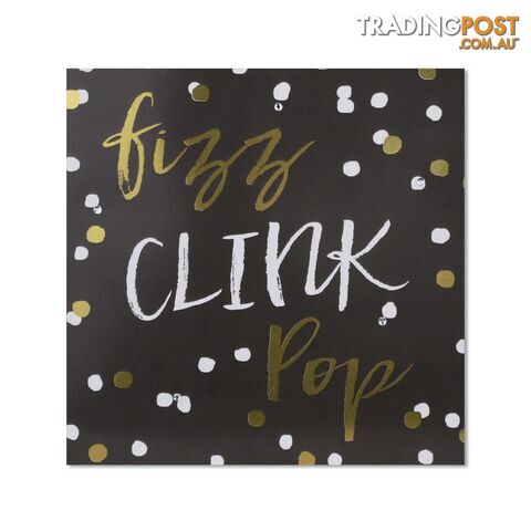 Classic Piano Congratulations Card - "Fizz Clink Pop"