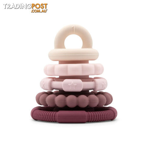 Rainbow Stacker and Teether Toy - Dusty - Jellystone Designs - 9343900003520