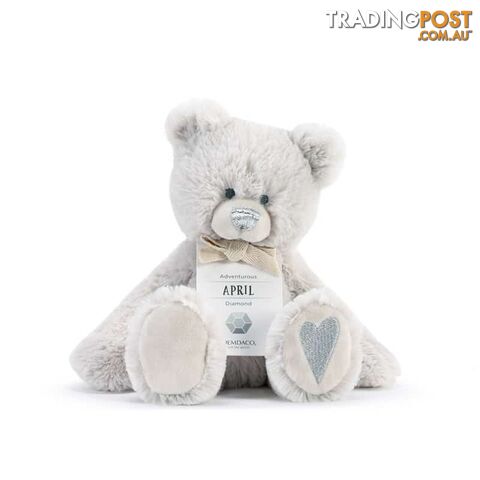Demdaco Birthstone Bear - April Adventurous Diamond - Demdaco - 638713524911