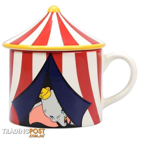 Disney Shaped Mug With Lid: Dumbo Circus - Disney Gifts - 5055453463242