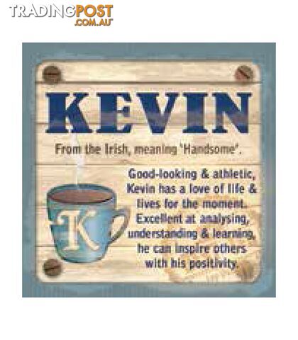 Personalised Cuppa Coasters - Kevin