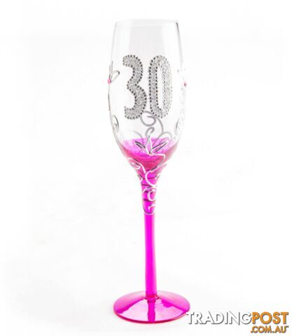 30th Birthday Traditional Champagne Flute