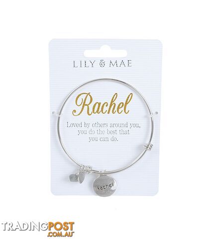 Personalised Bangle with Charm â Rachel