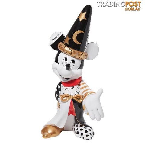 Disney by Britto Midas Sorcerer Mickey Mouse Figurine, 20cm Height - Disney by Britto - 028399318773