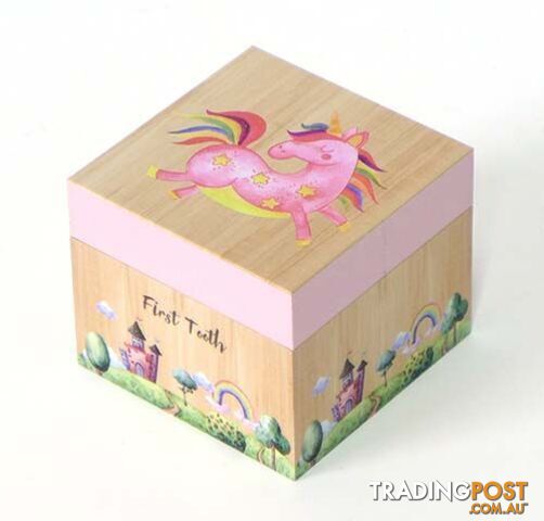 Flight Of Fancy First Tooth Box - Unicorn