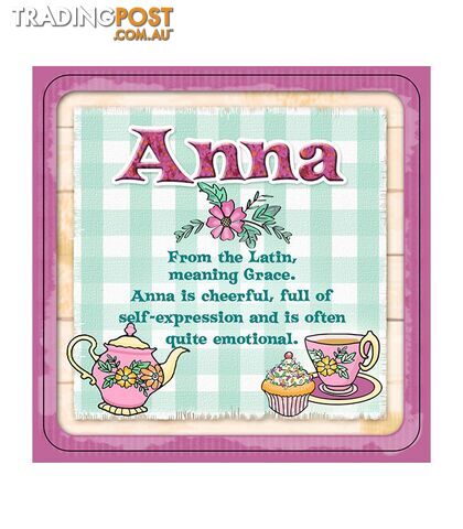 Personalised Cuppa Coasters - Anna