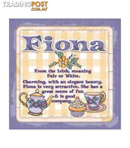Personalised Cuppa Coasters - Fiona