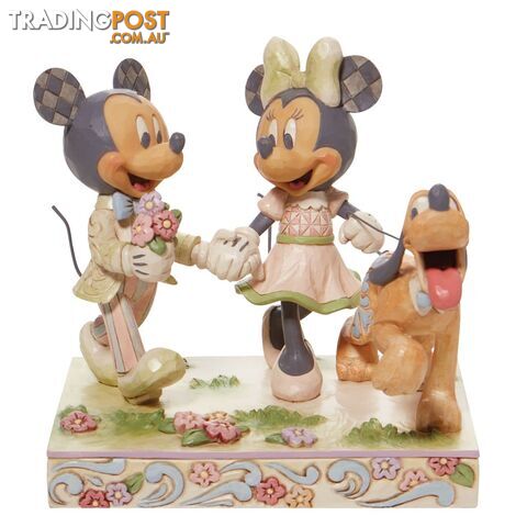 Disney Traditions - 14.4cm/5.67" White Woodland Mickey and Minnie - Disney Tradition - 0028399302703