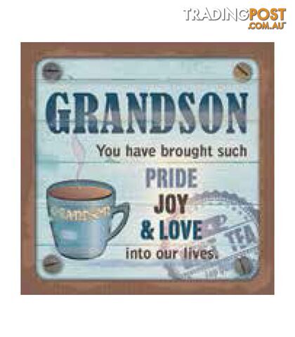 Personalised Cuppa Coasters - Grandson