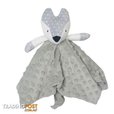 ES Kids - Fox Comforter with Rattle - Grey - 30cm - Es Kids - 9347538008360