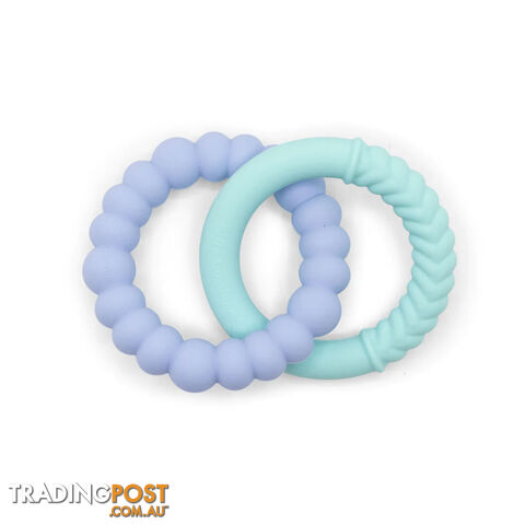 Sunshine Teether Soft Mint and Soft Blue - Jellystone Designs - 9343900007023
