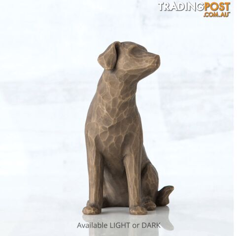 Willow Tree - Love my Dog (dark) Figurine - Always with me, full of personality! - Willow Tree - 638713432360