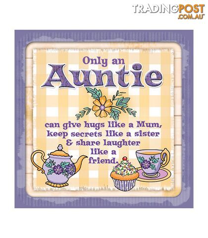 Personalised Cuppa Coasters - Only an auntie can...