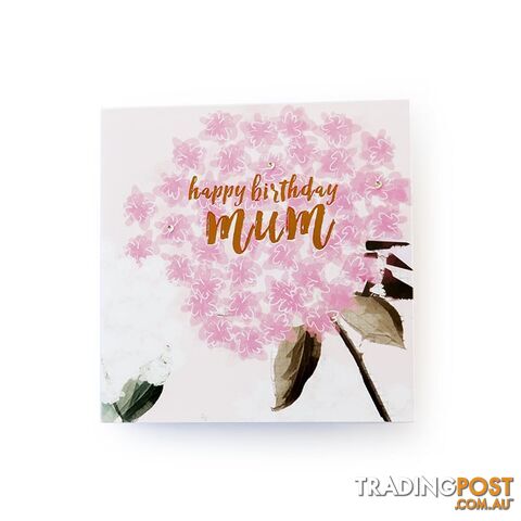 Botanicals - Happy Birthday Mum Greeting Card - Hammond Gower - 5022054298382