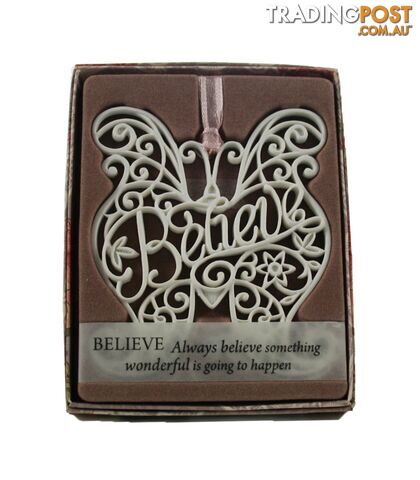 Delicate Words â Believe Sentiment Hanger - Delicate Words - 886767052520