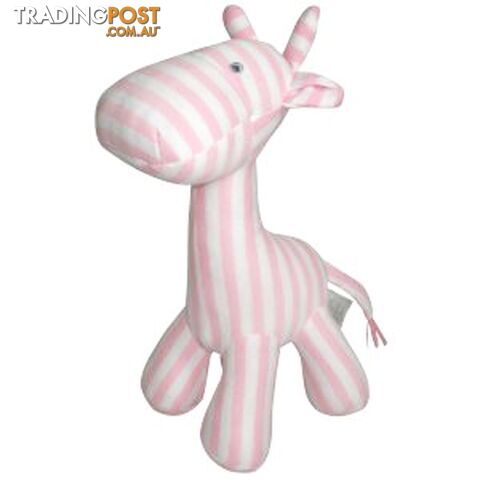 ES Kids - Pink Stripe Giraffe Rattle