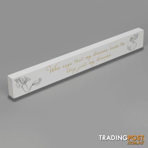 DISNEY COLLECTIBLE DESK PLAQUE: ARIEL - Widdop and Co - 5017224845565