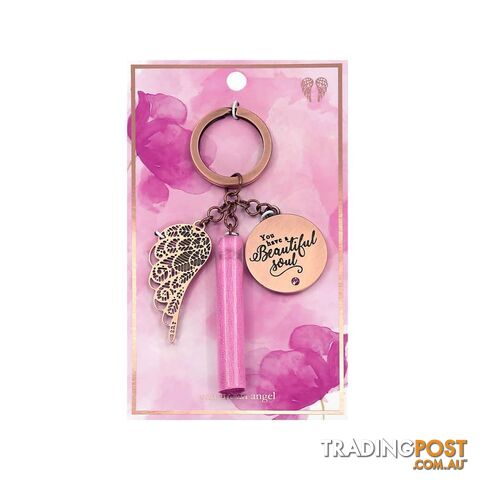 You Are An Angel Keychain Charm - Beautiful Soul - The Aird Group - 9316188087650