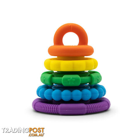 Rainbow Stacker and Teether Toy - Rainbow Bright - Jellystone Designs - 9343900002578