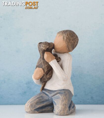 Willow Tree - Kindness Boy Figurine (darker skin tone and hair colour) - Above all, kindness - Willow Tree - 638713369161