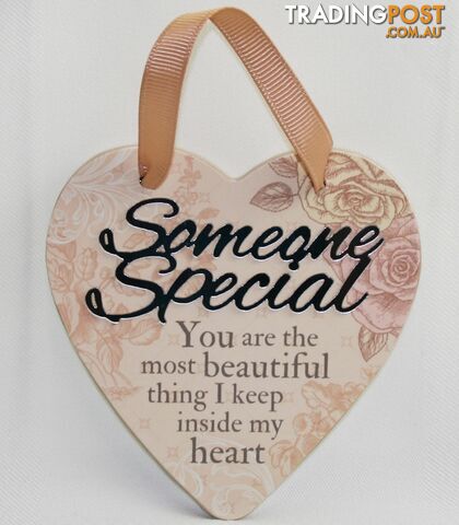 Reflective Words â Someone Special Sentiment Heart Hanger