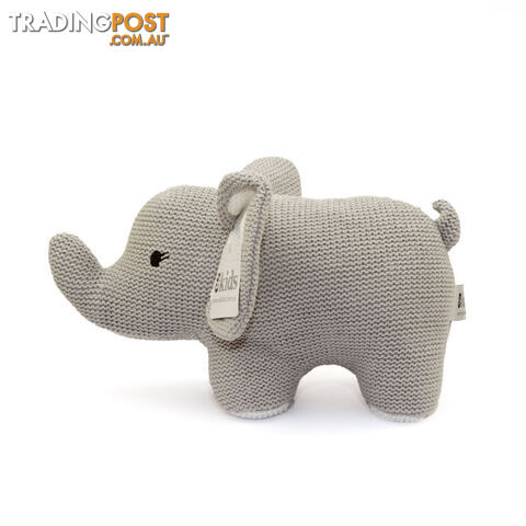ES Kids - Grey Knitted Elephant Rattle